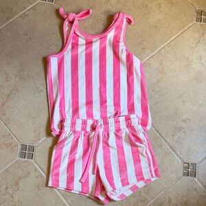 SweetHoney Pink and White Stripe Soft Set